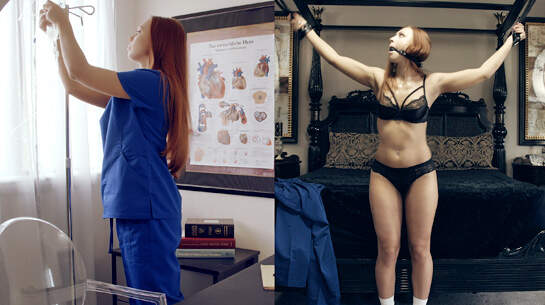 Watch Split Screen Nurses #2 featuring Ornella Morgan